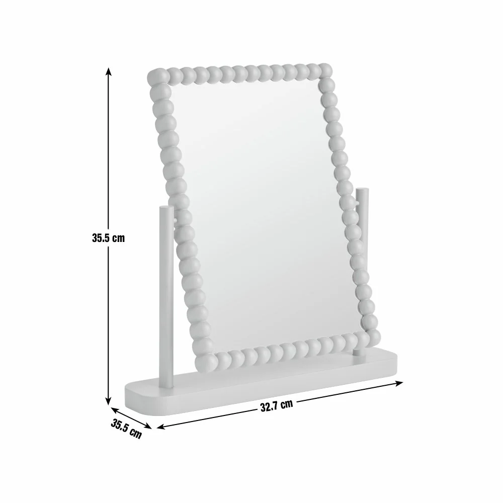 Habitat Blue Bobbin Dressing Table Mirror - 35x33cm – image 6