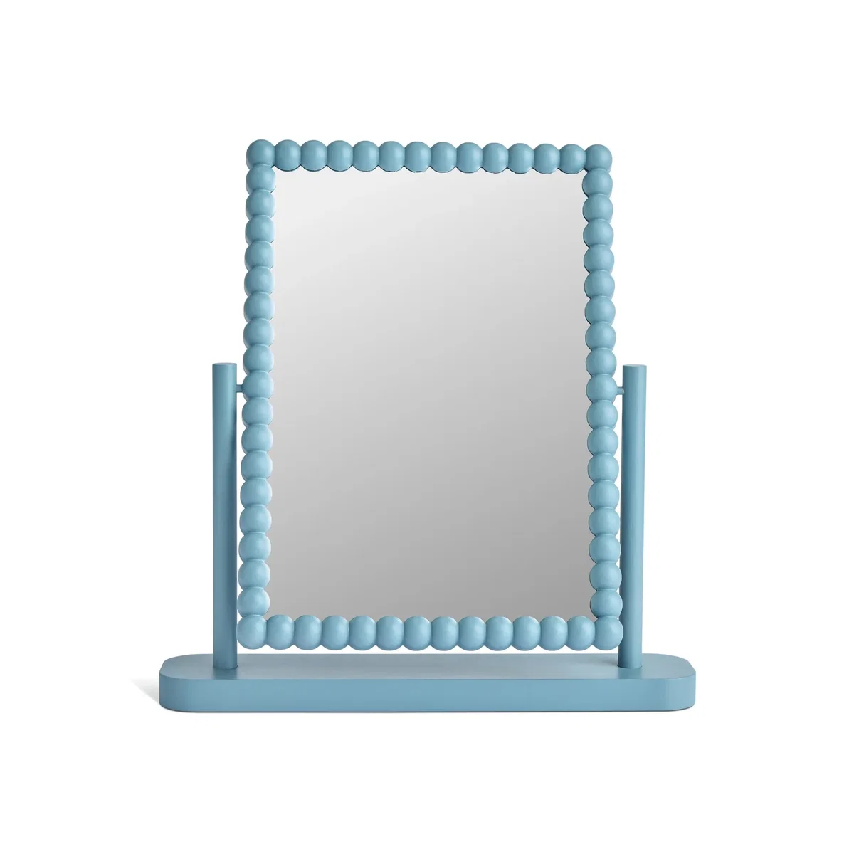 Habitat Blue Bobbin Dressing Table Mirror - 35x33cm – image 1