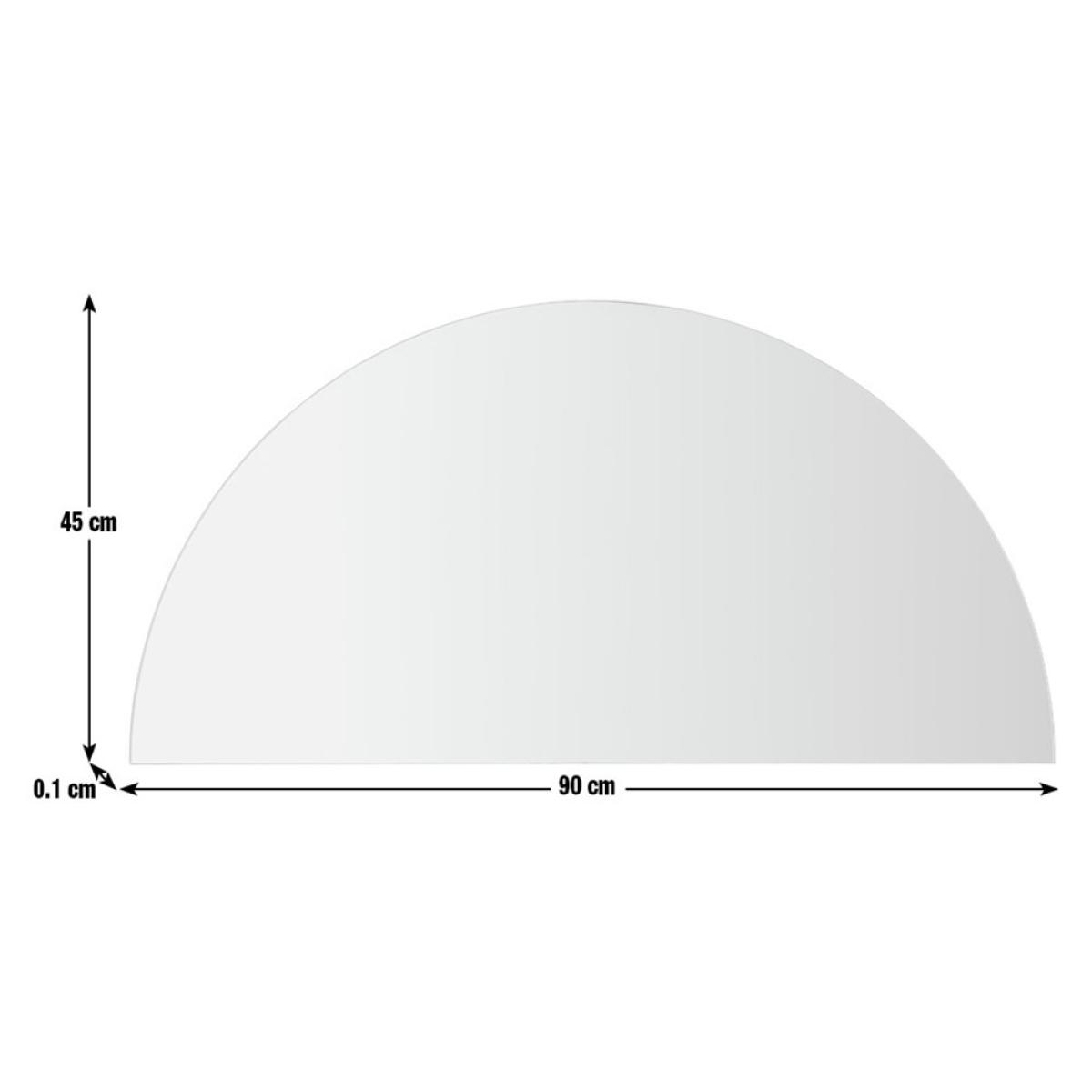 Habitat Frameless Half Circle Wall Mirror - 45x90cm – image 5