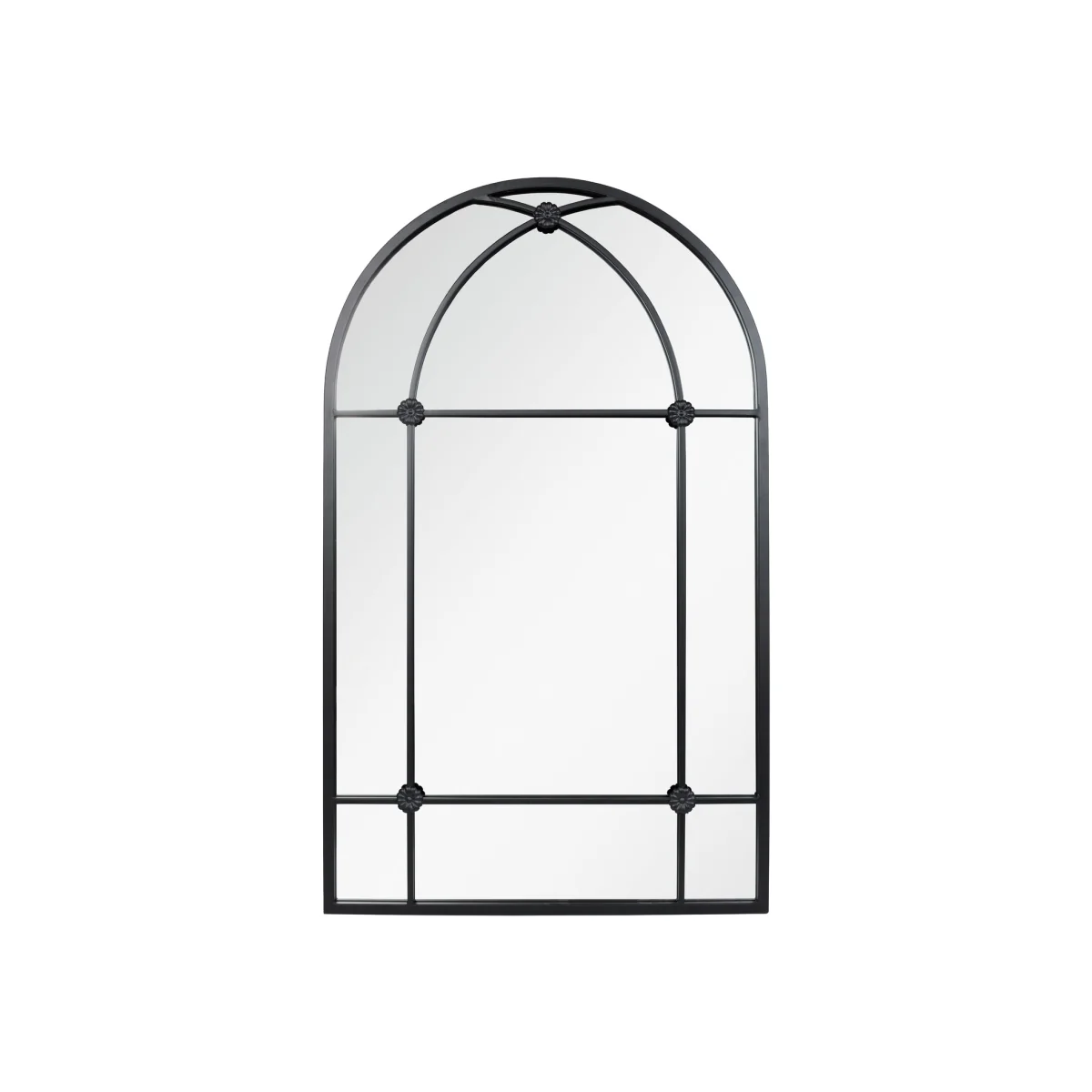Aston & Wold Arundel Arch Shaped Garden Mirror - Black