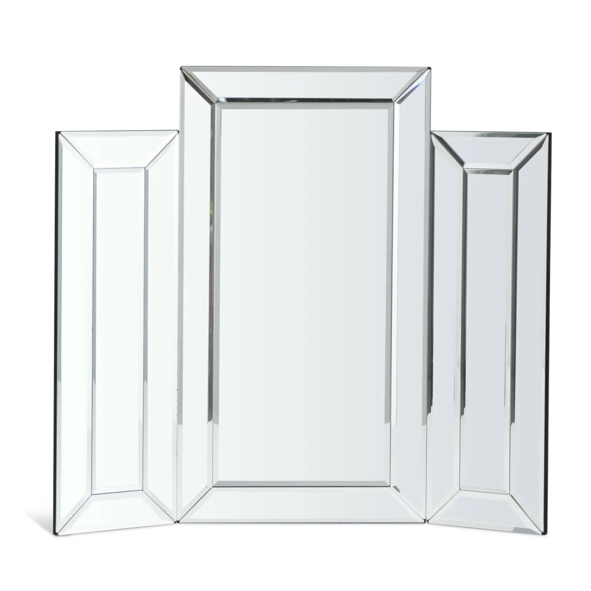 Habitat Black Folding Bevelled Dressing Table Mirror-50x56cm – image 3