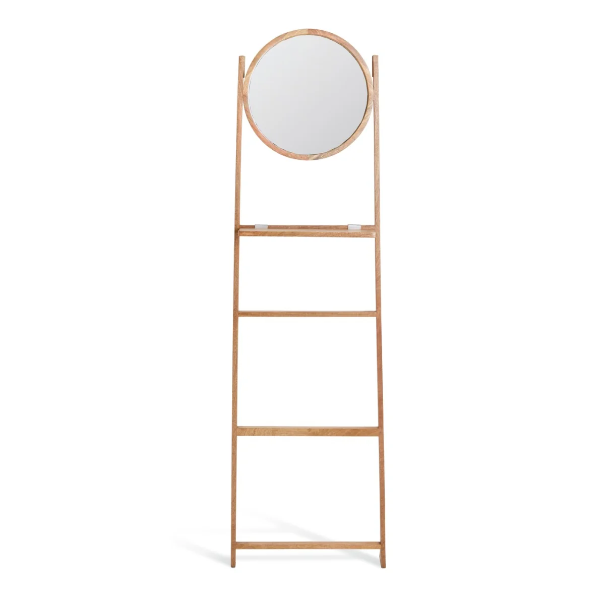 Habitat Free Standing Towel Ladder and Mirror - Natural – image 3