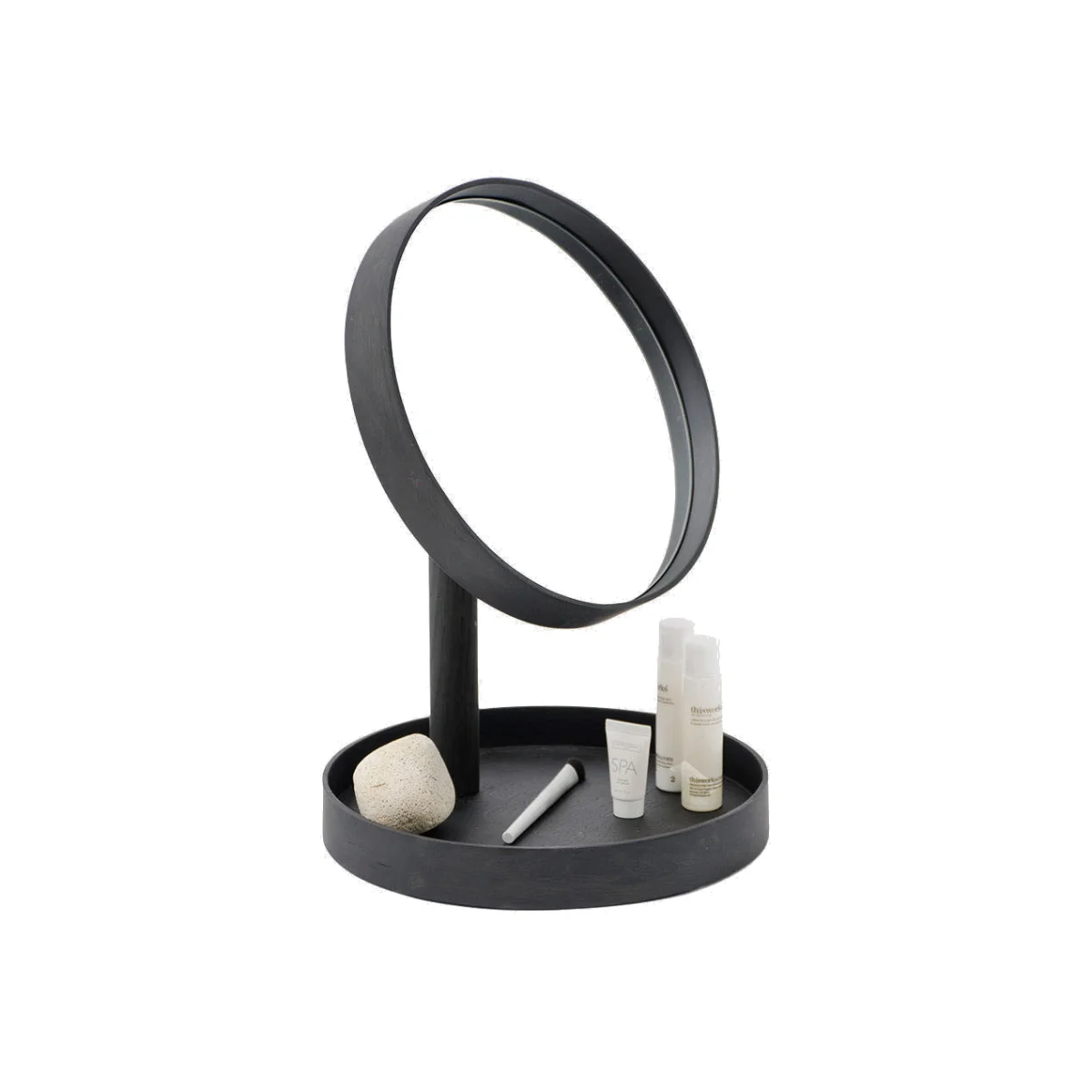 Wireworks Look Magnify Mirror Dark Oak – image 1