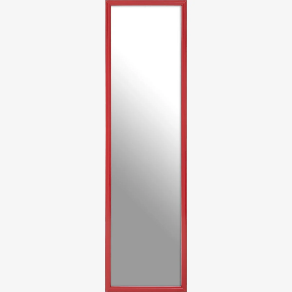 Over Door Hanging Mirror - Red - 33.5x124cm