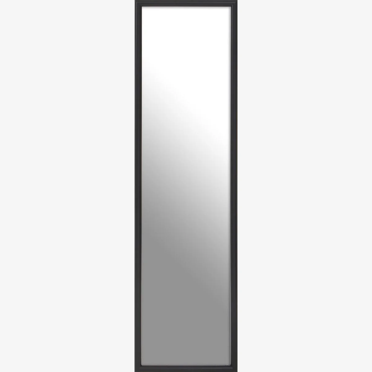 Over Door Hanging Mirror - Black - 33.5x124cm
