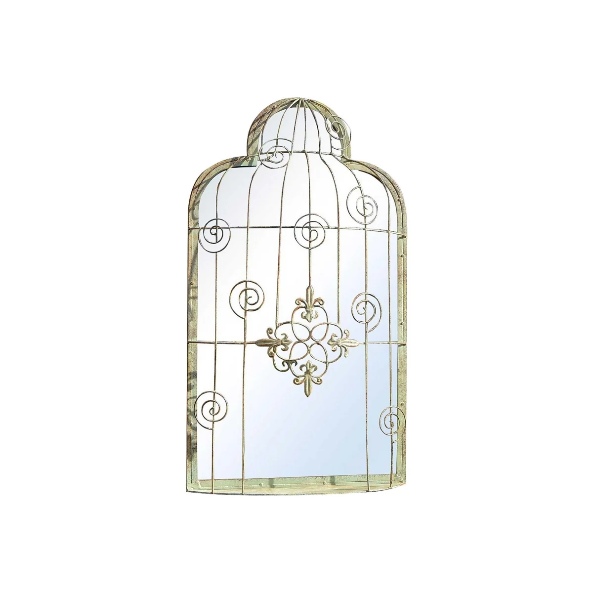 MirrorOutlet Shabby Chic Garden Accent Mirror - 70x40cm