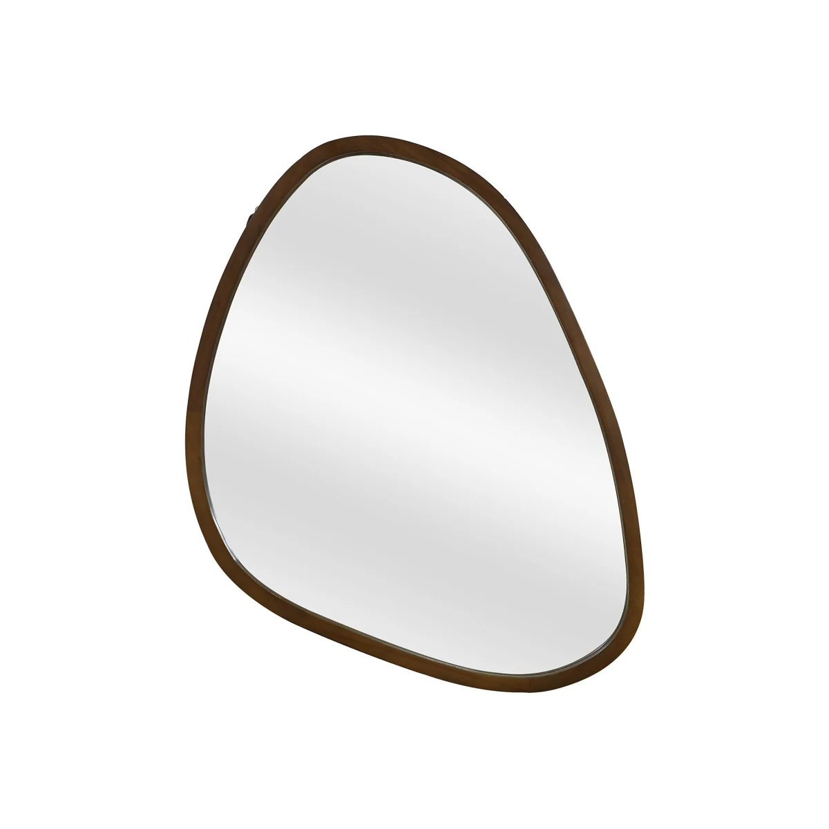 Walnut Pebble Mirror - 80cm