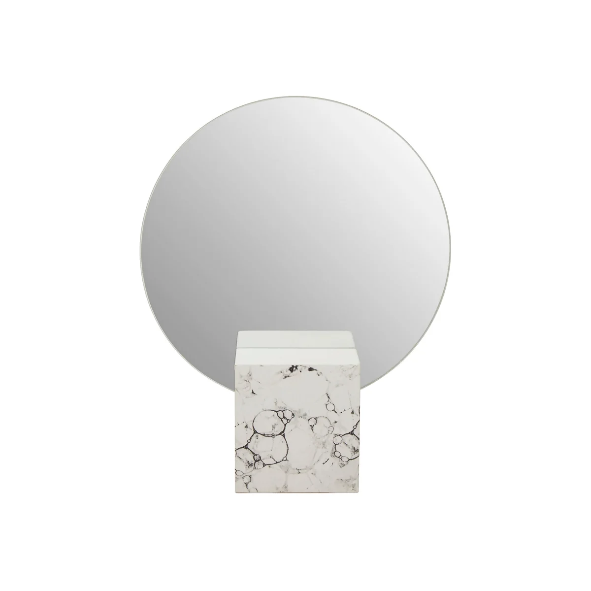 Mimo White Marble Effect Mirror