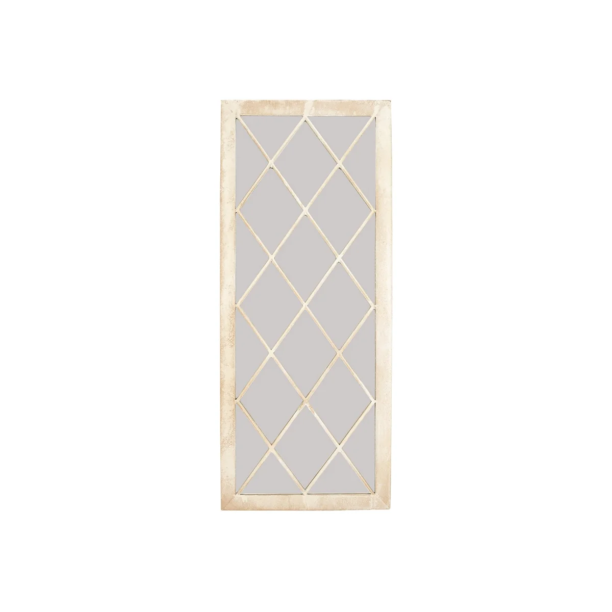 Lattice Stone Effect Garden Mirror