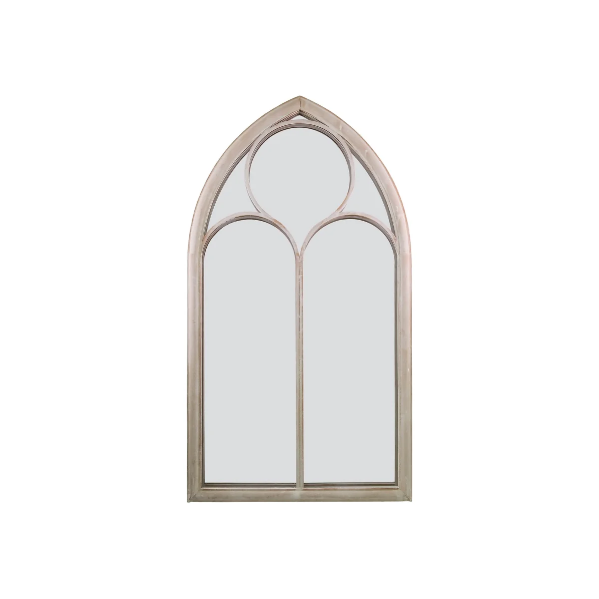 MirrorOutlet Somerley Chapel Arch Metal Garden Mirror - 112x61cm