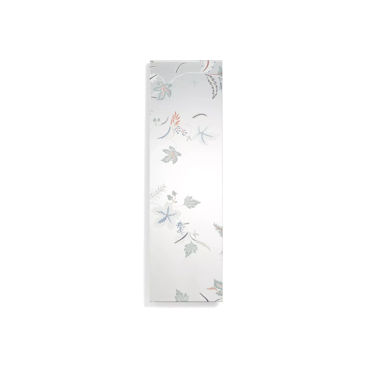 John Lewis Printed Leaf Pattern Wall Mirror, 100 x 30cm, Clear/Multi – image 1