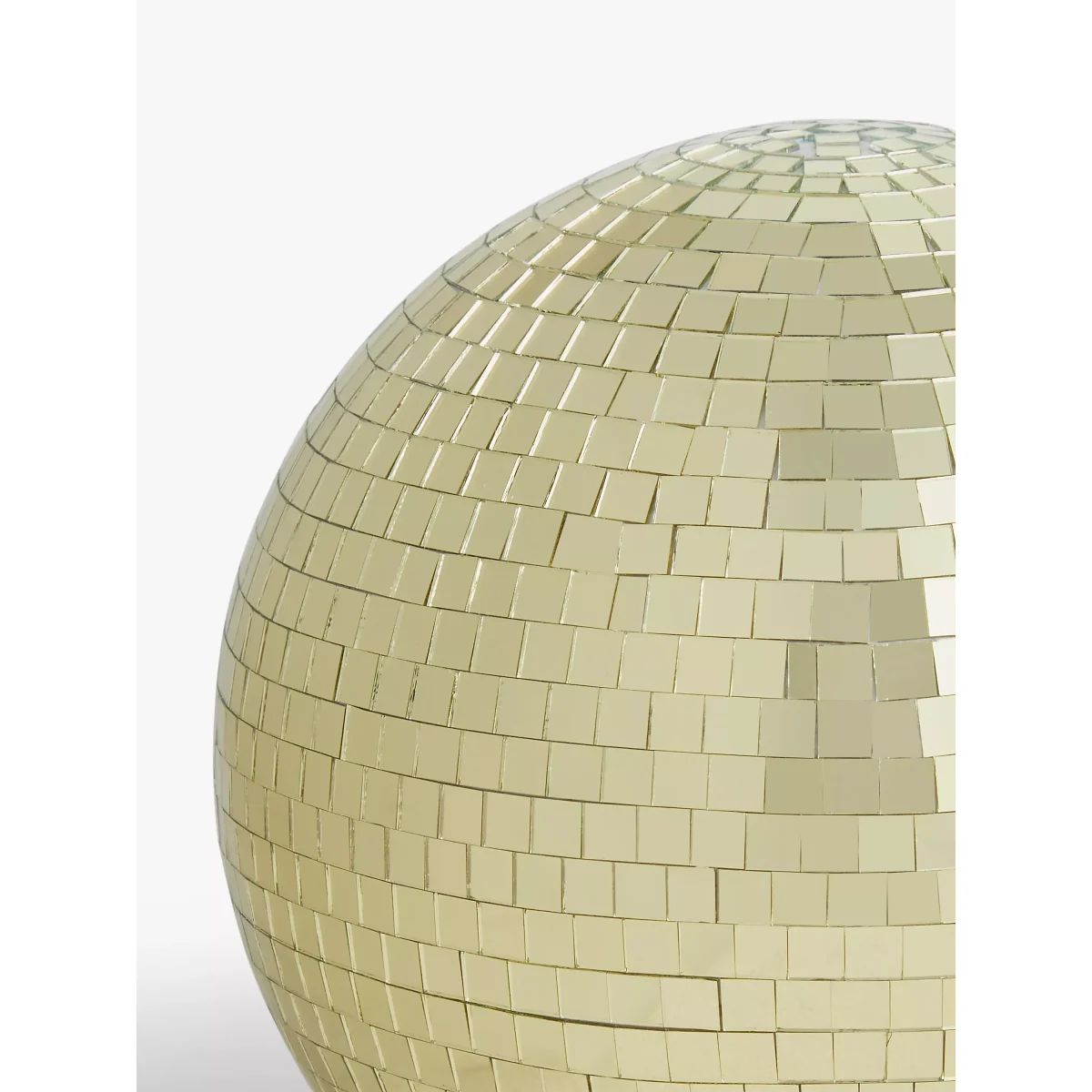 John Lewis Nightlife Large Mirror Ball Decoration, Gold – image 2