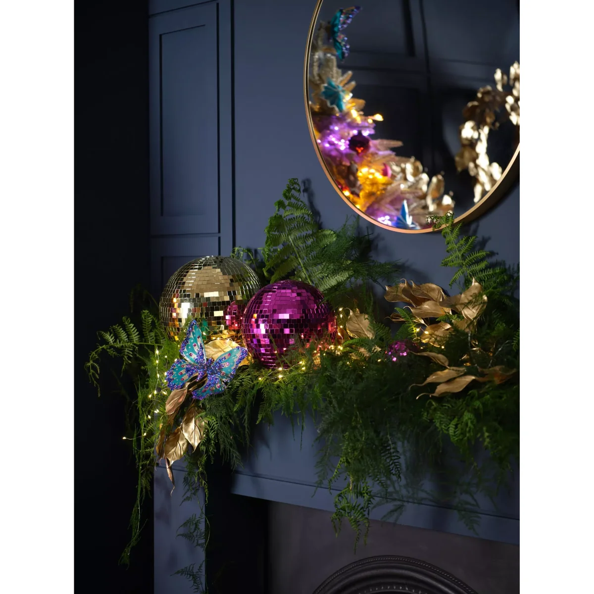 John Lewis Nightlife Large Mirror Ball Decoration, Gold – image 3