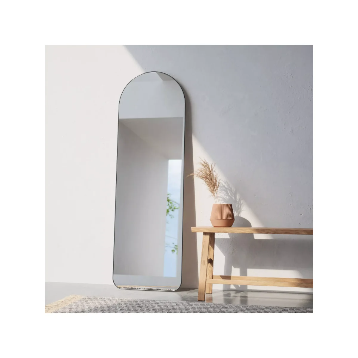 Umbra Hubba Arch Leaner Mirror, 158 x 51cm, Titanium – image 9