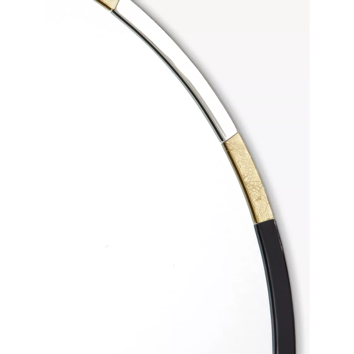 Där Gadany Round Wall Mirror, 80cm, Gold/Black – image 3