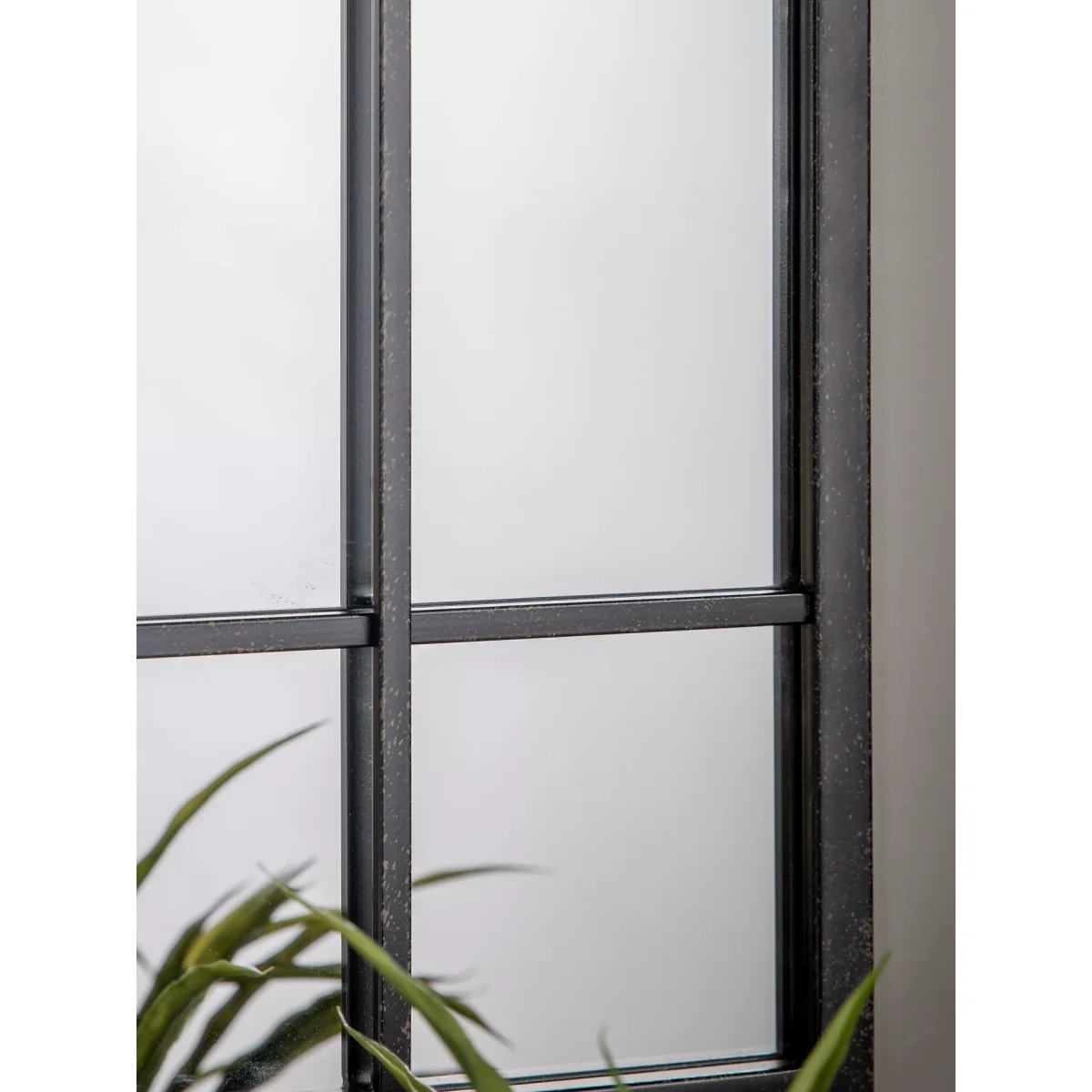 Fruili Rectangular Metal Frame Wall Mirror, 100 x 50cm, Black – image 3
