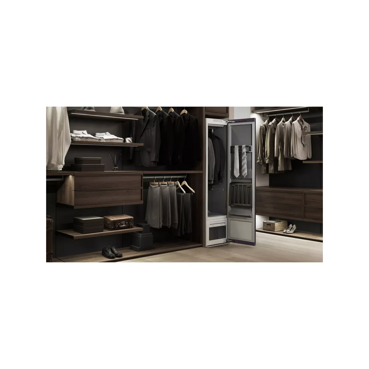 Samsung DF60R8600CG AirDresser Clothing Care System with JetSteam, Crystal Mirror – image 4