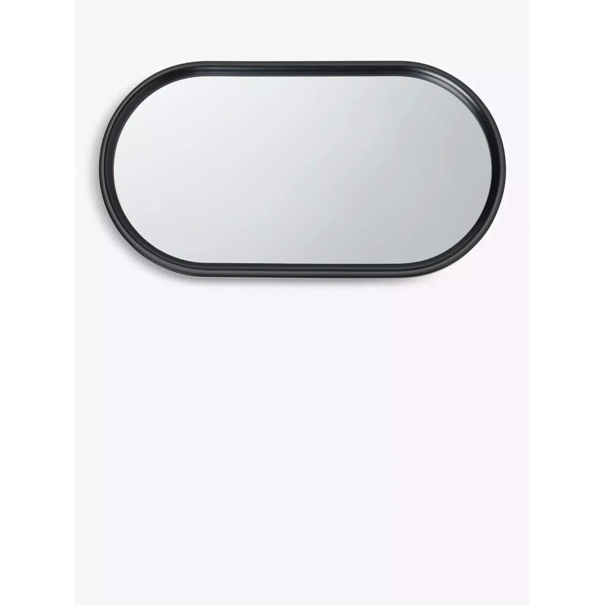 John Lewis Timeless Oval Wall Mirror, 75 x 40cm, Black – image 3