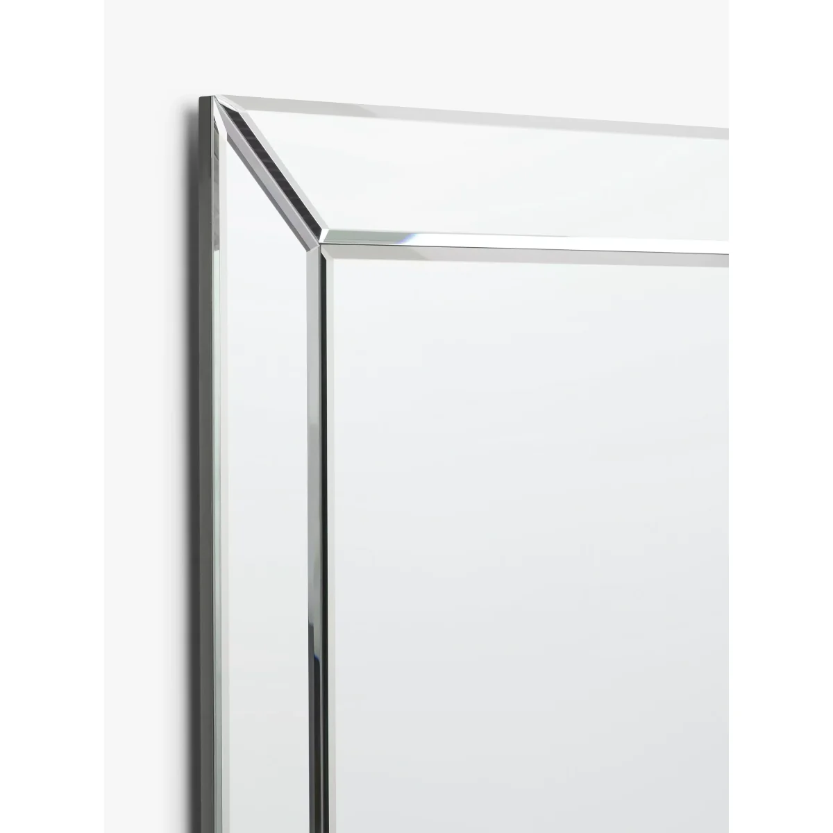 John Lewis Simple Bevelled Glass Rectangular Wall Mirror, Clear – image 2