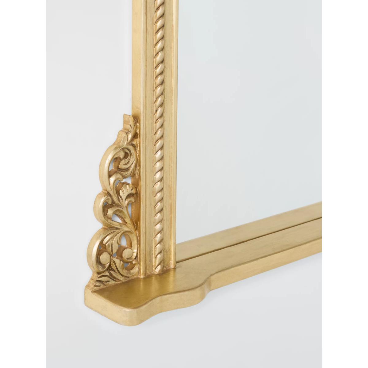 John Lewis Vintage French Overmantle Wall Mirror, 95 x 115cm, Antique Gold – image 2