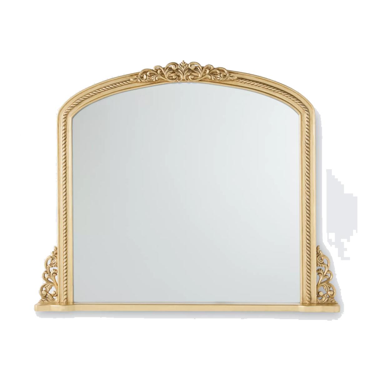 John Lewis Vintage French Overmantle Wall Mirror, 95 x 115cm, Antique Gold – image 1