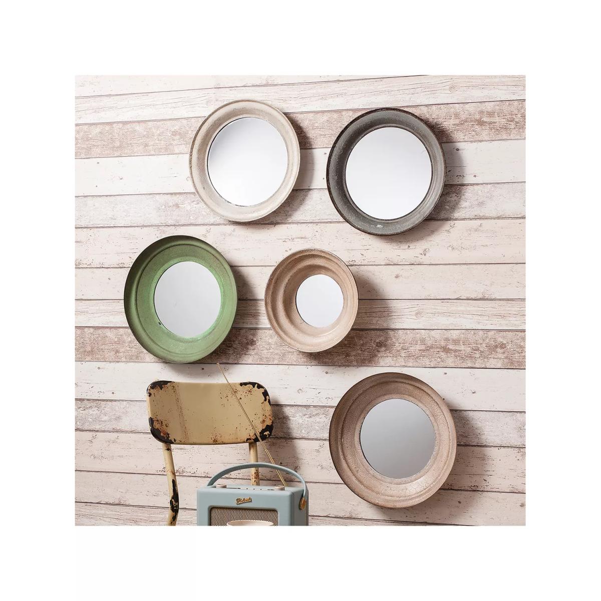 Gallery Direct Belmont Round Metal Wall Mirrors, Set of 5, Assorted – image 2
