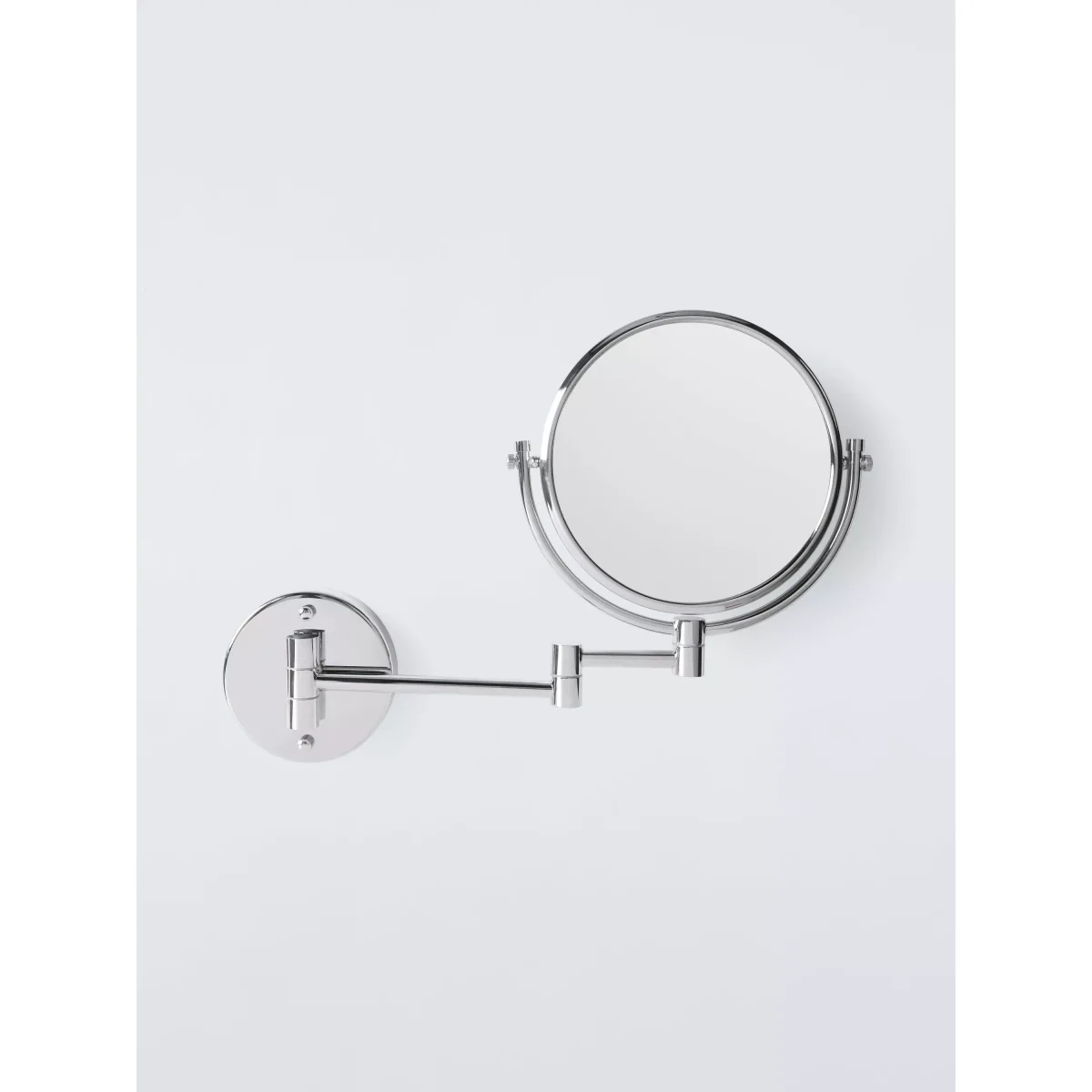 John Lewis Opus Wall-Mounted Magnifying Shaving Mirror, Chrome – image 2