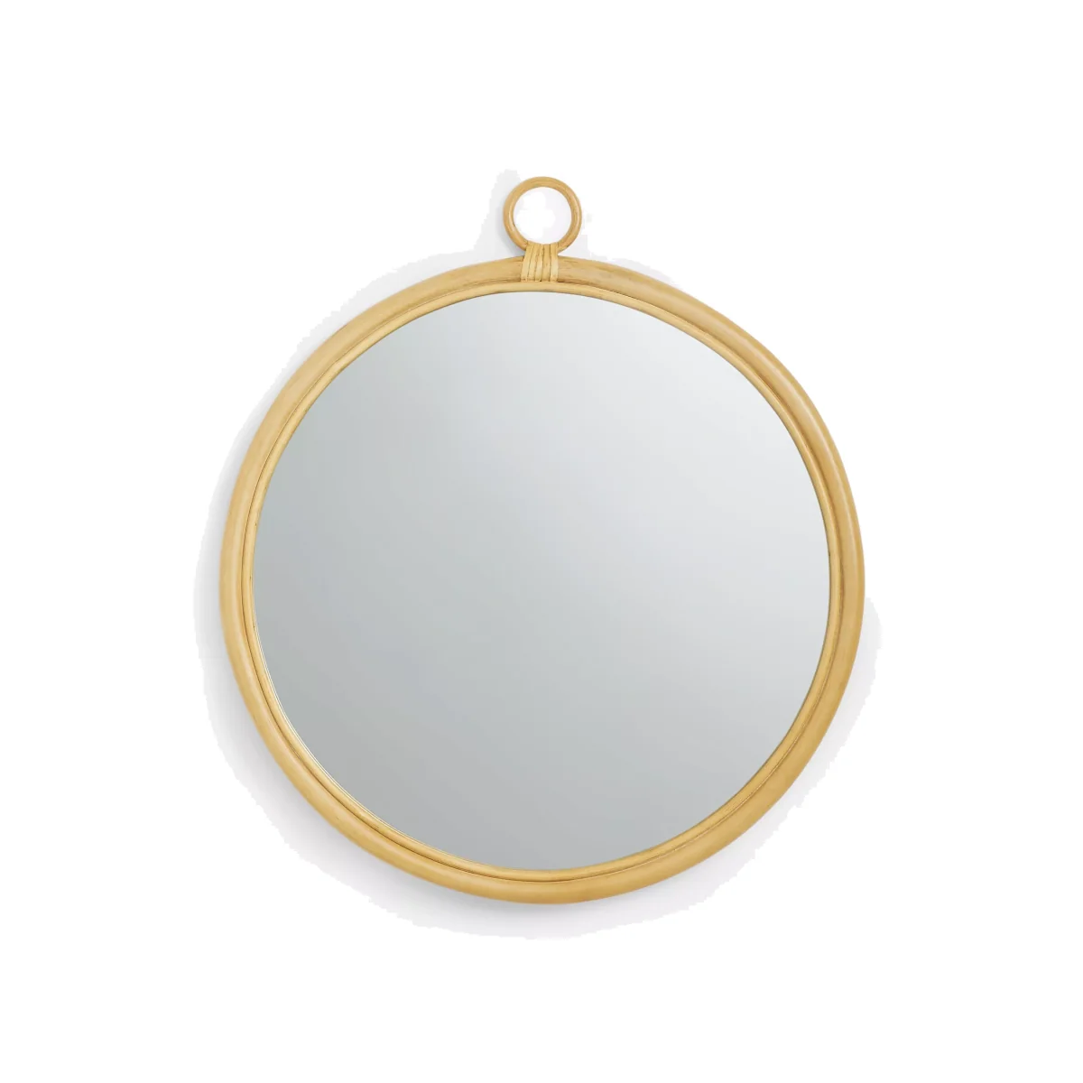 John Lewis Rattan Loop Round Wall Mirror, 52cm, Natural – image 1