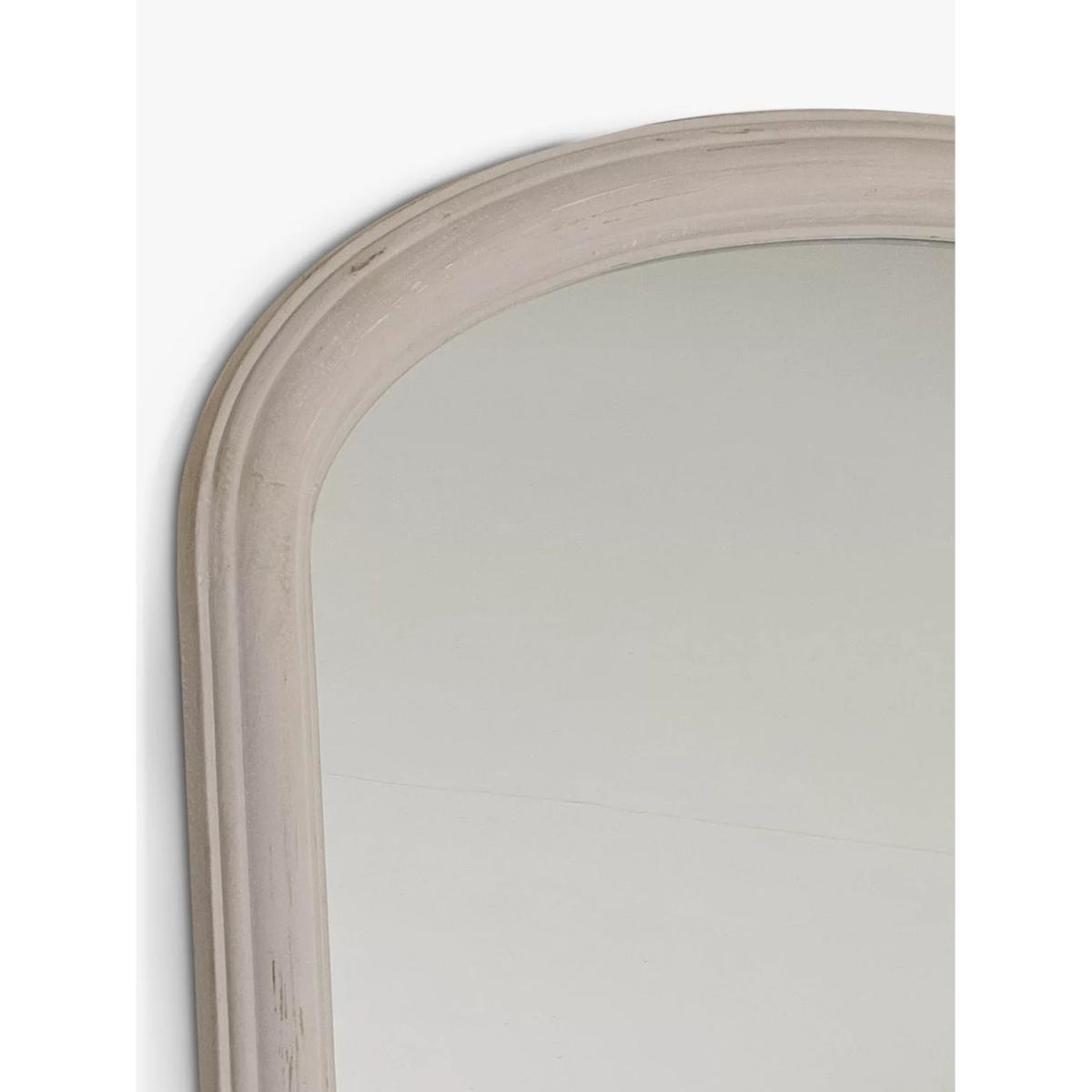 One.World Wilton Wood Frame Overmantle Wall Mirror, 138 x 135cm, Grey – image 2