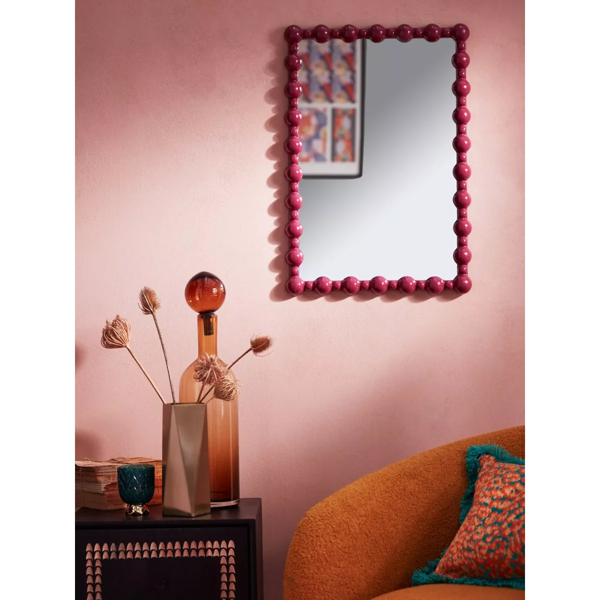 John Lewis + Matthew Williamson Bobbin Rectangular Wall Mirror, 62 x 43cm – image 2