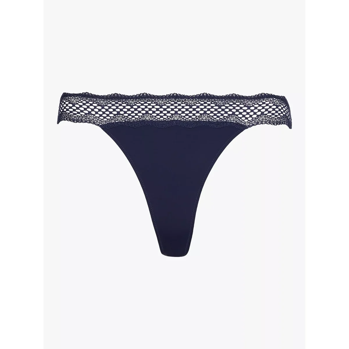 Calvin Klein Mirror Lace Thong, Blue Shadow – image 3