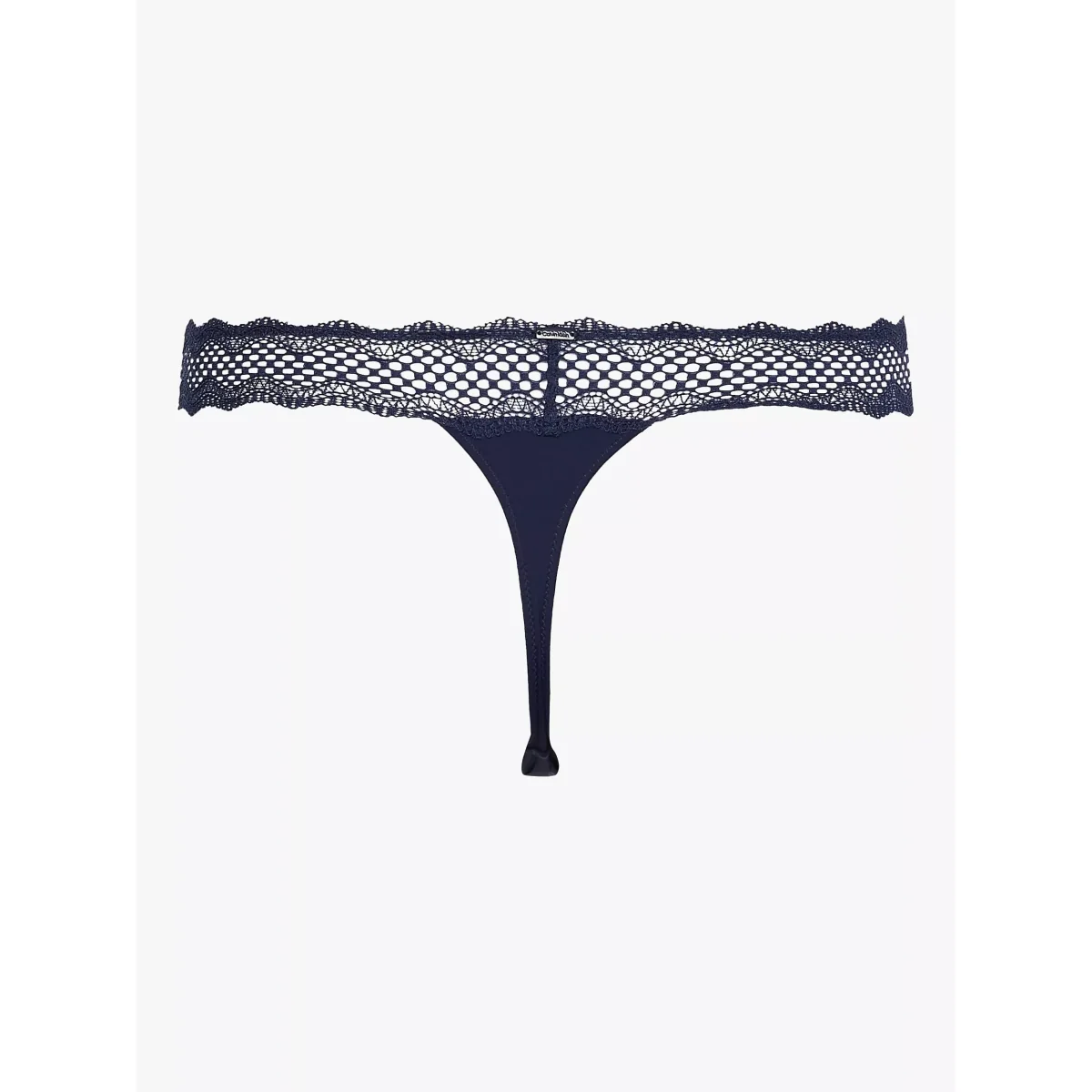 Calvin Klein Mirror Lace Thong, Blue Shadow – image 4