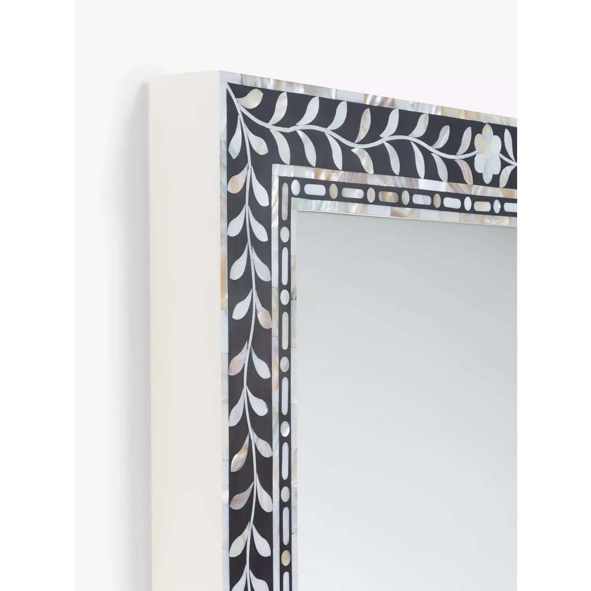 John Lewis Mother Of Pearl Rectangular Wall Mirror, 60 x 90cm – image 2