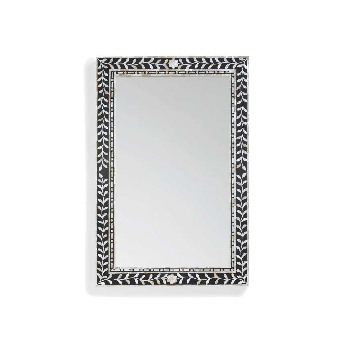 John Lewis Mother Of Pearl Rectangular Wall Mirror, 60 x 90cm – image 1