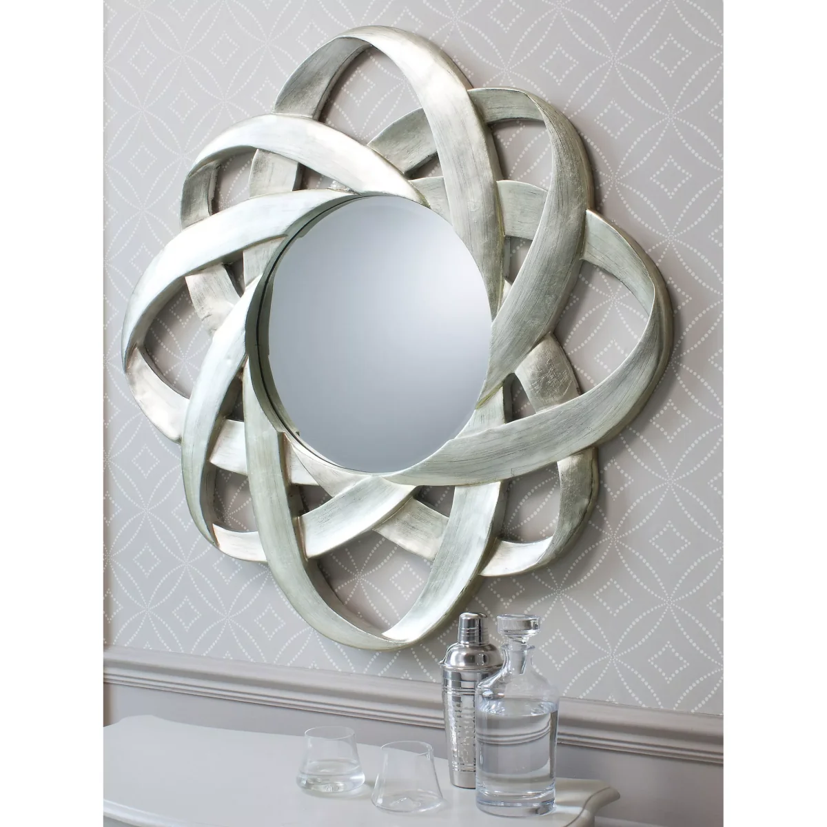 Gallery Direct Constellation Round Mirror, 98cm, Silver – image 2
