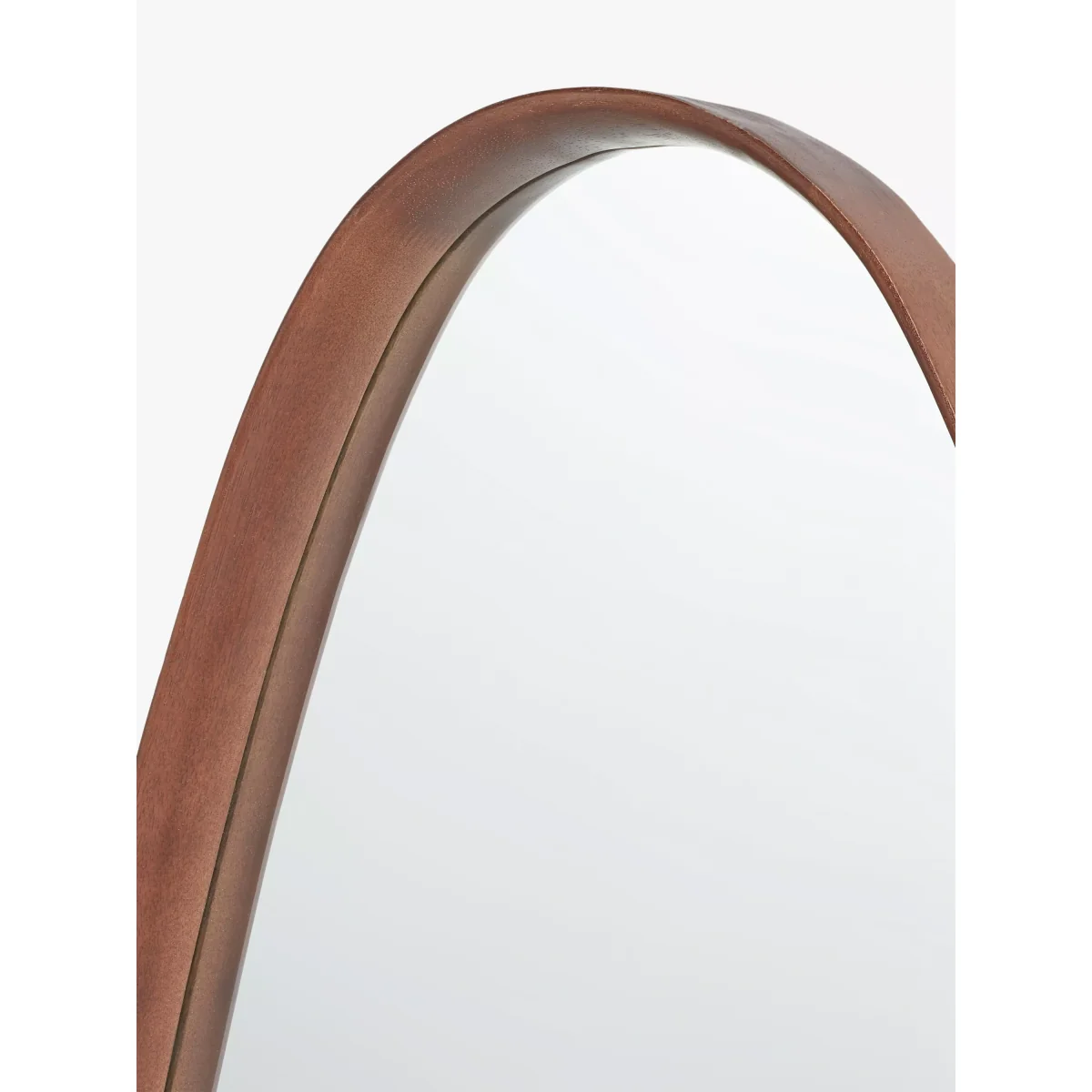 John Lewis Mid Century Triangular Wood Wall Mirror, 53 x 65cm, Walnut – image 3