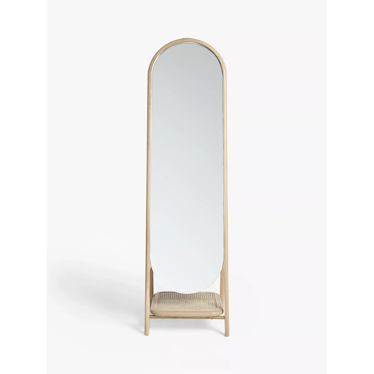 John Lewis Rattan Cherry Floor Mirror, 175 x 48cm, Brown – image 6