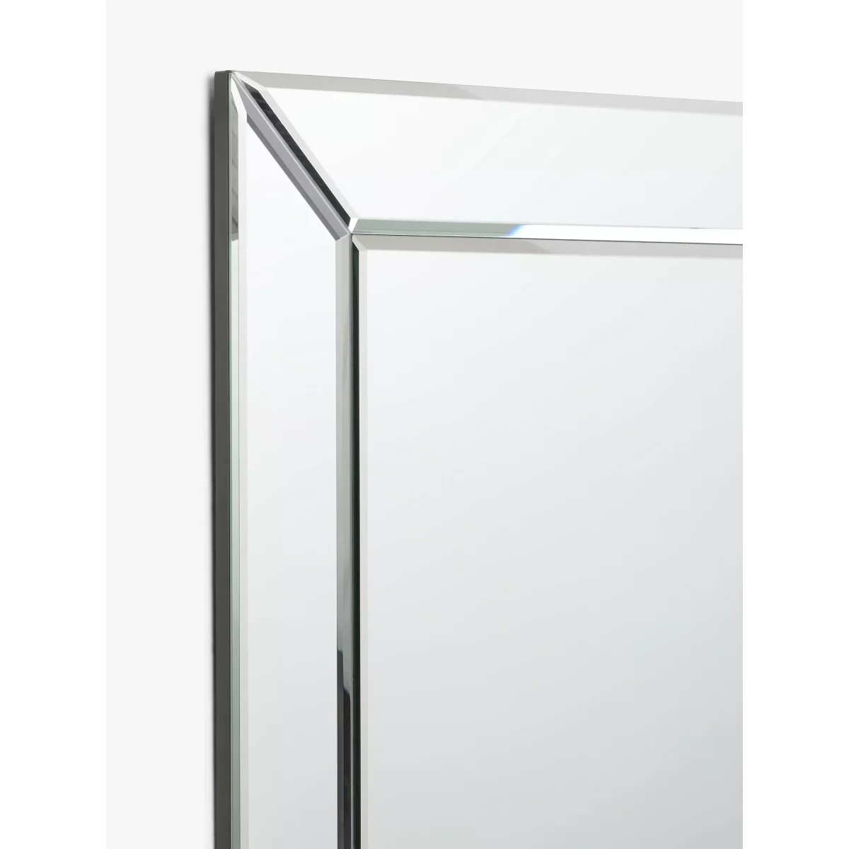 John Lewis Simple Bevelled Glass Square Wall Mirror, 50cm, Clear – image 3