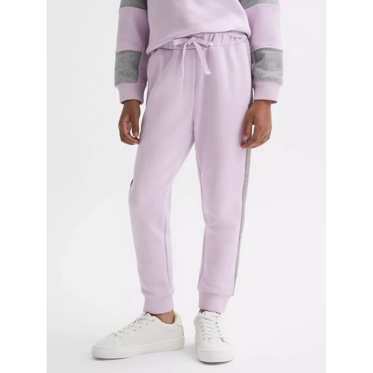 Reiss Kids' Mirror Logo Joggers, Lilac – image 4