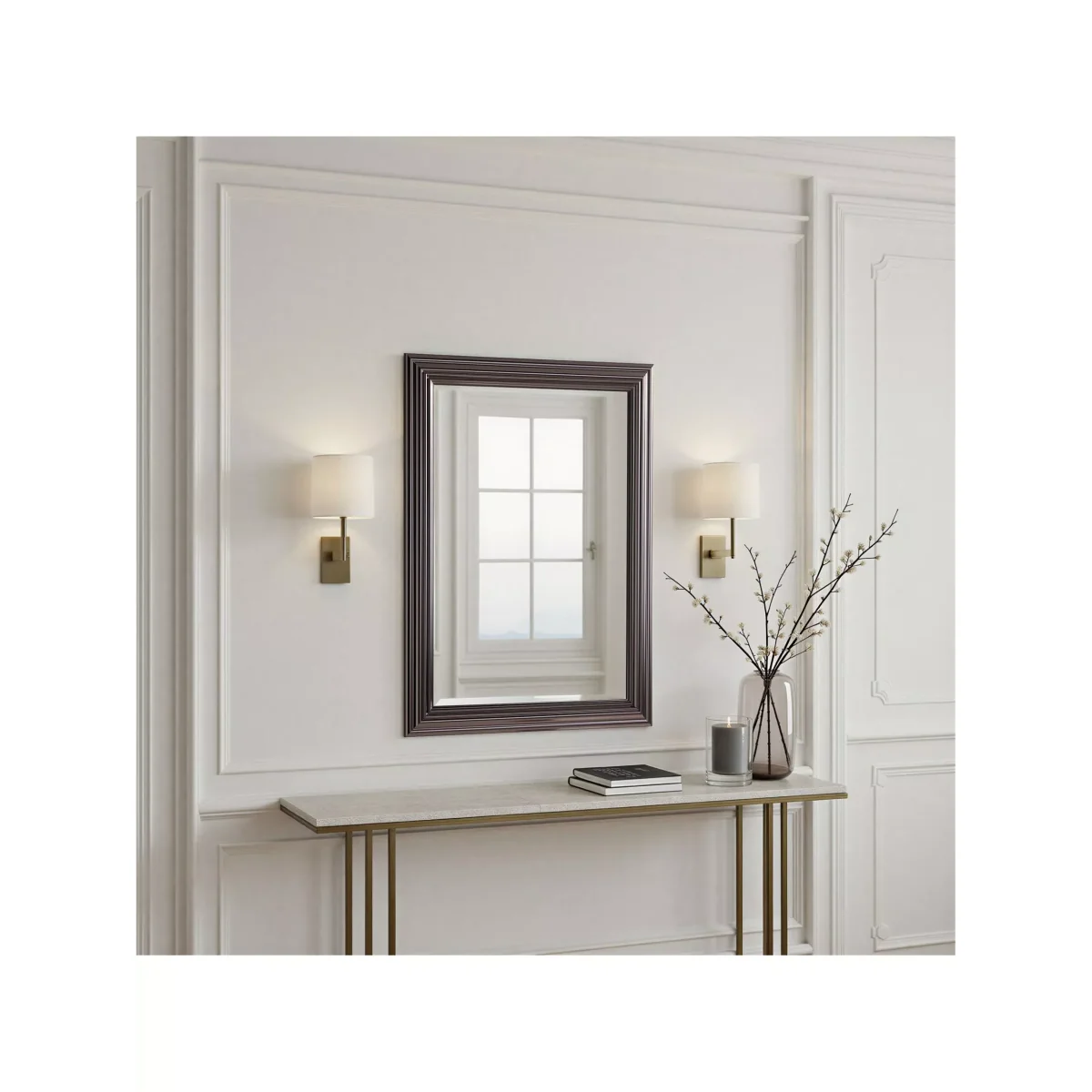 Contemporary Rectangular Wall Mirror, 74 x 102cm – image 4