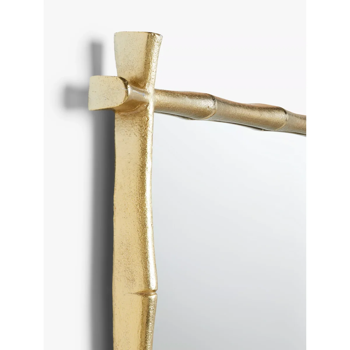 John Lewis + Matthew Williamson Bamboo Rectangular Metal Wall Mirror, 80 x 60cm, Gold – image 3