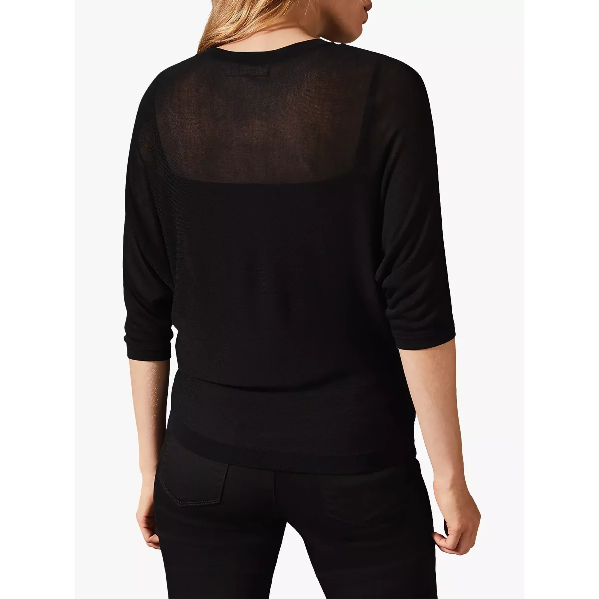 Phase Eight Mazy Mirror Knit, Black – image 2