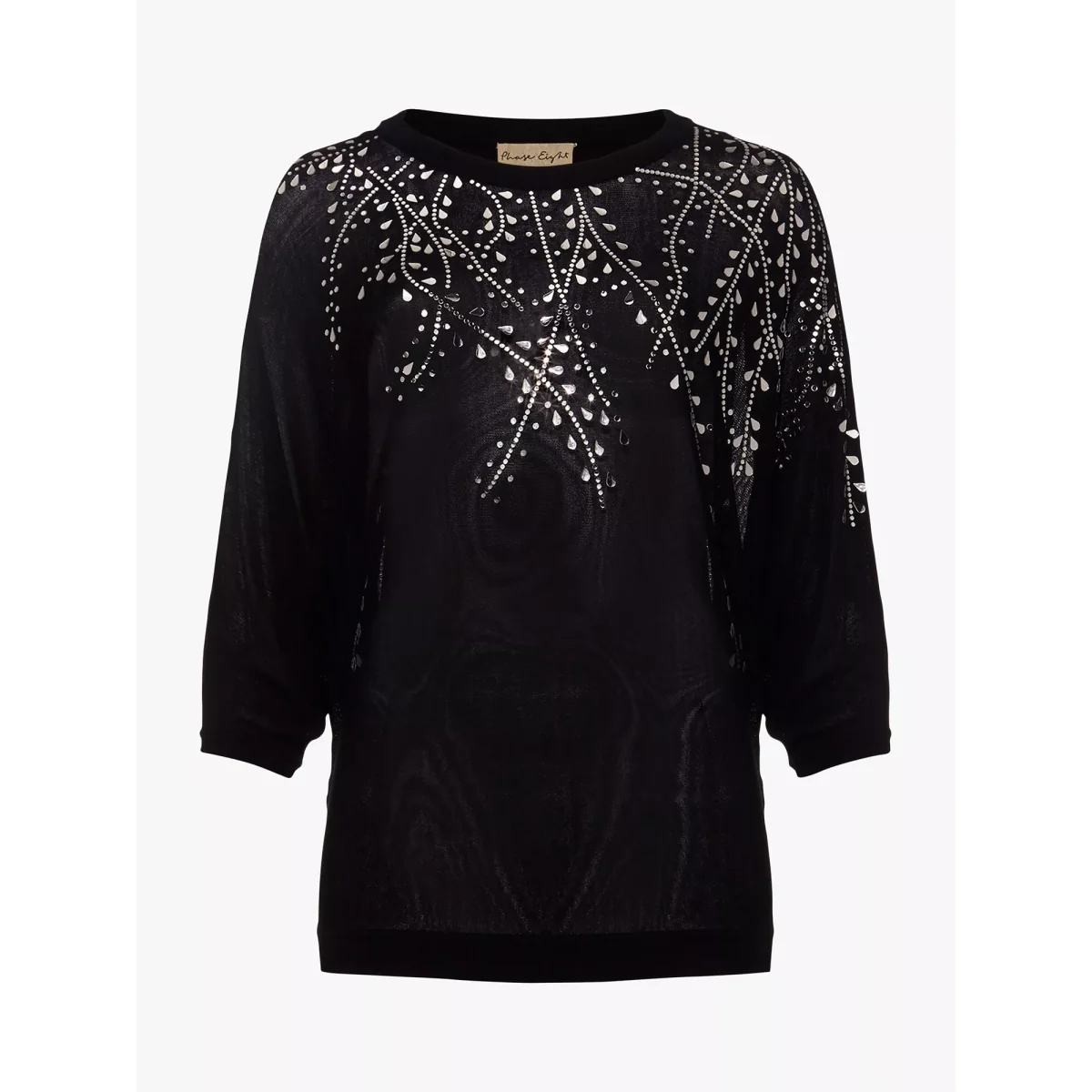 Phase Eight Mazy Mirror Knit, Black – image 4