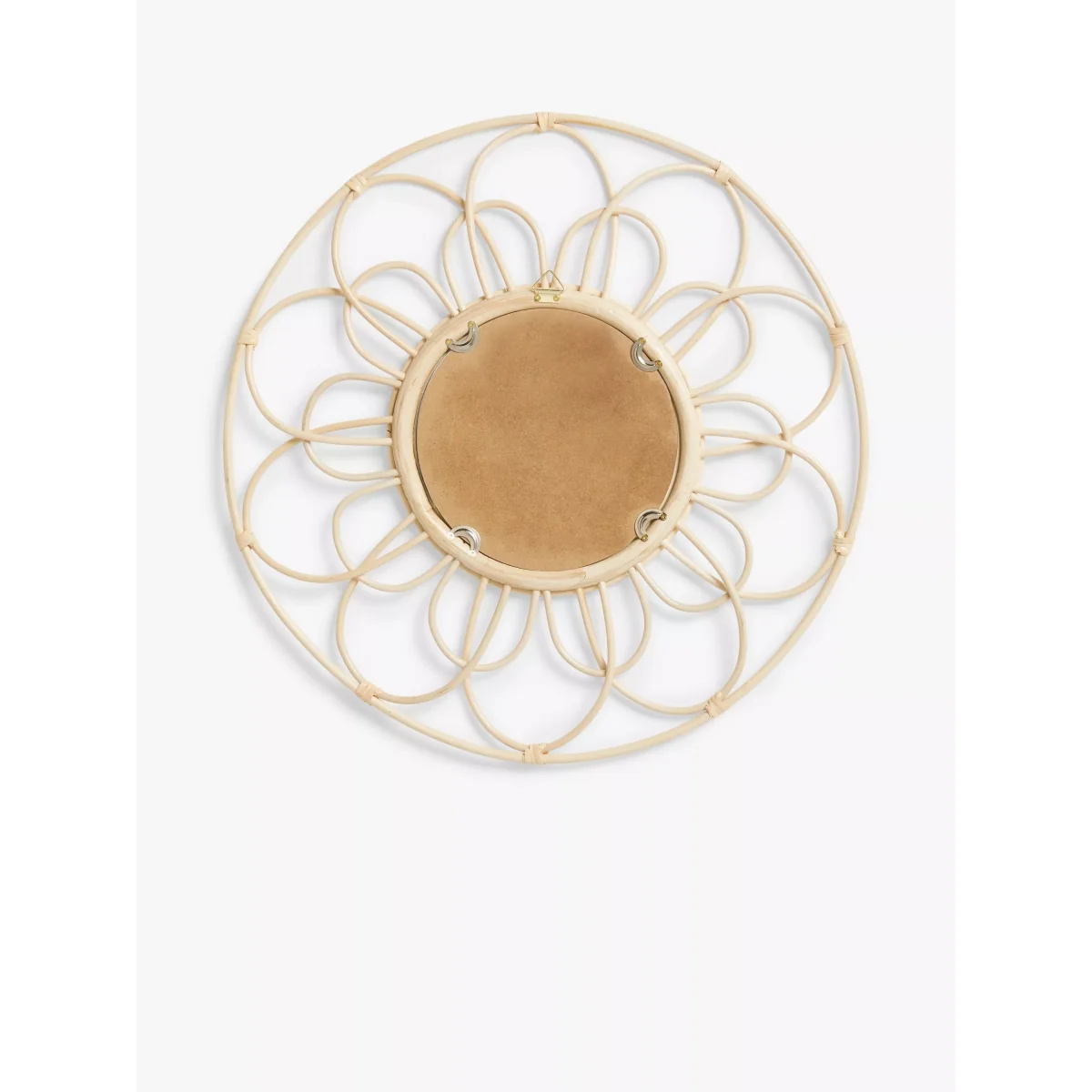 John Lewis Rattan Swirl Round Wall Mirror, 60cm, Natural – image 3