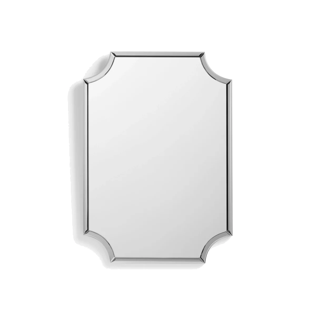 John Lewis Simple Deco Wall Mirror, 75 x 53cm, Smoke – image 1