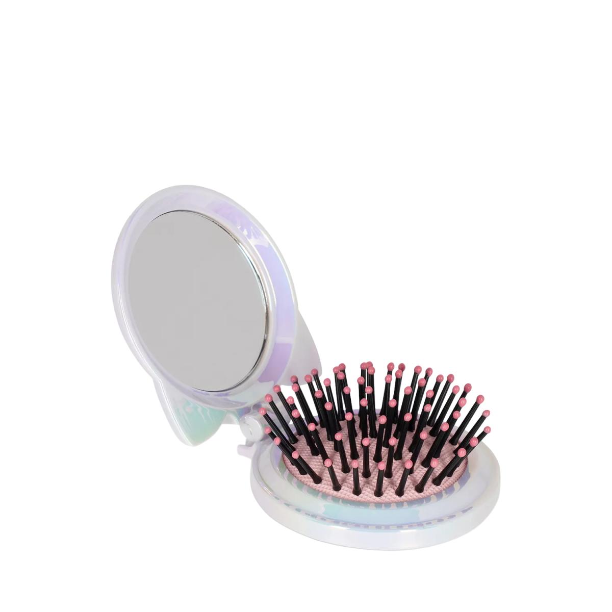 Legami Kitty Hairbrush & Mirror, Grey – image 2