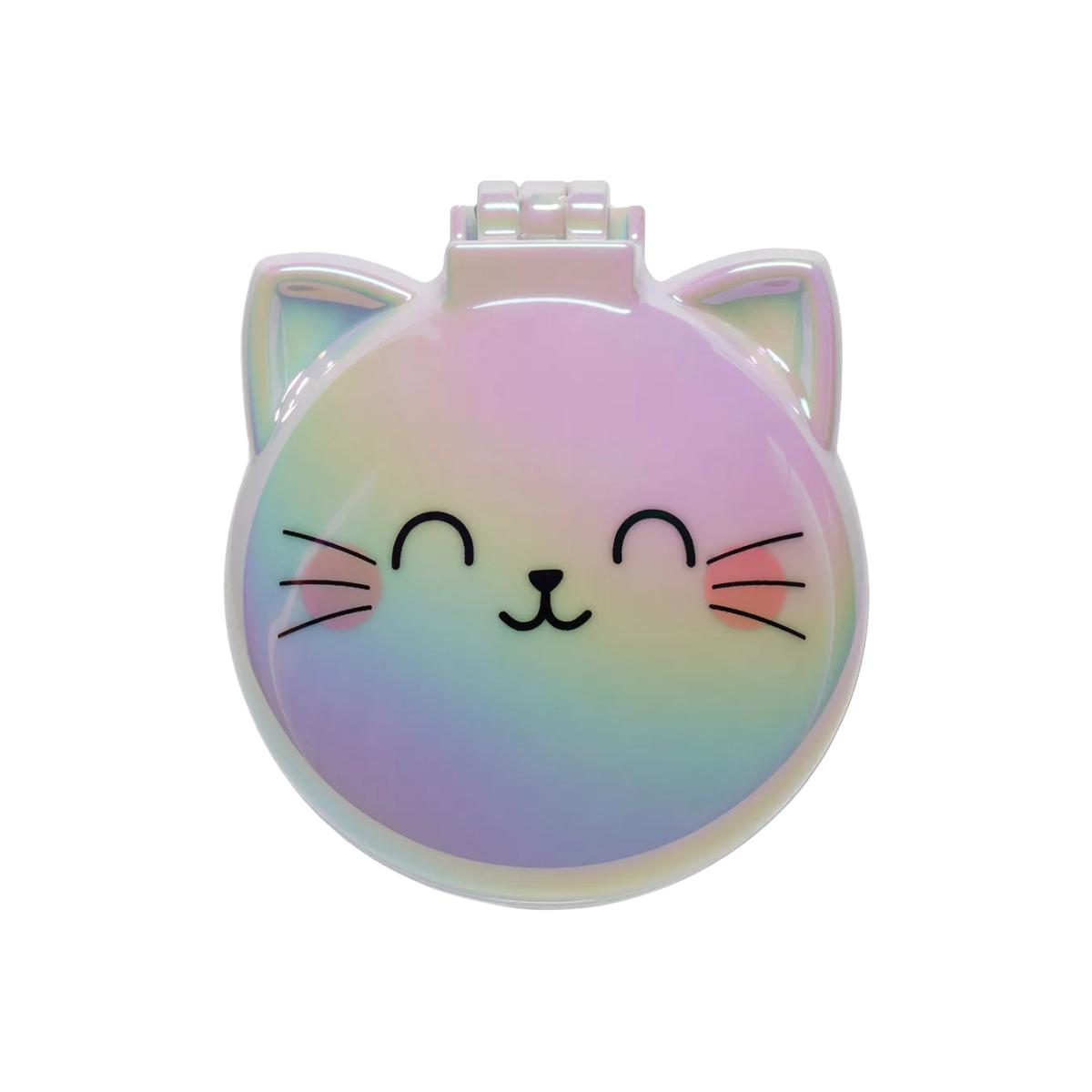 Legami Kitty Hairbrush & Mirror, Grey – image 1