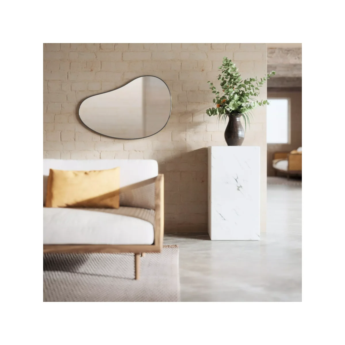 Umbra Hubba Pebble Wall Mirror, 61 x 92cm – image 8