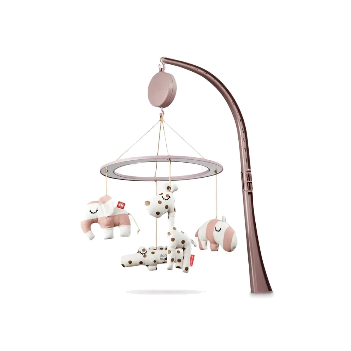 Done by Deer Musical Mirror Sleepy Mobile, Powder Pink – image 1