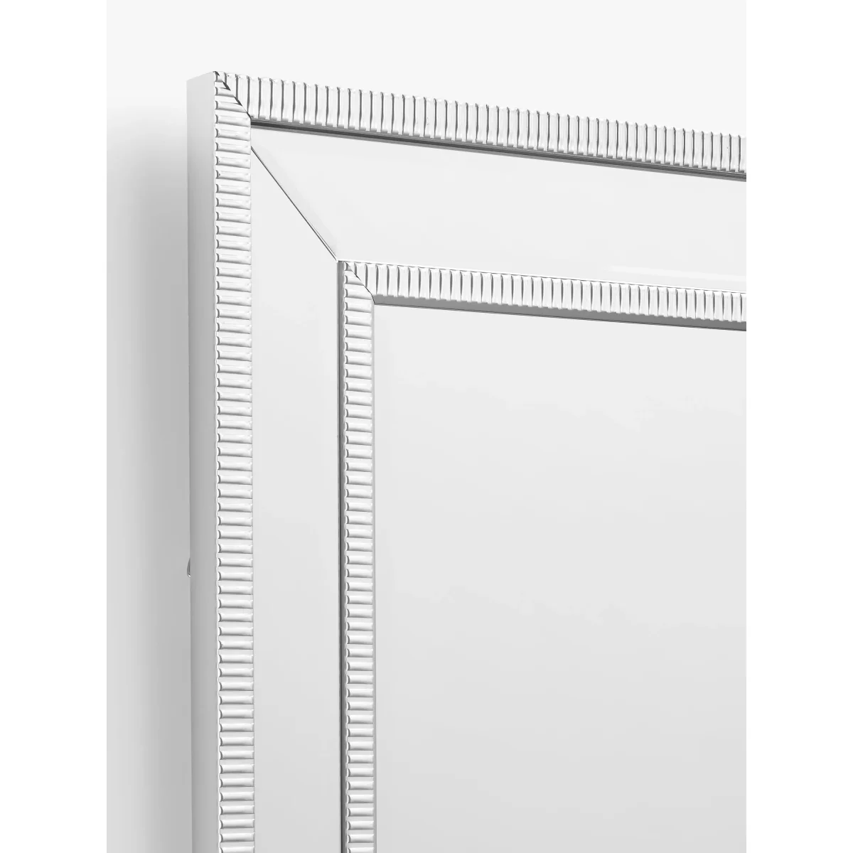 John Lewis Decorative Bevelled Glass Wall Mirror, 80 x 60cm, Clear – image 3